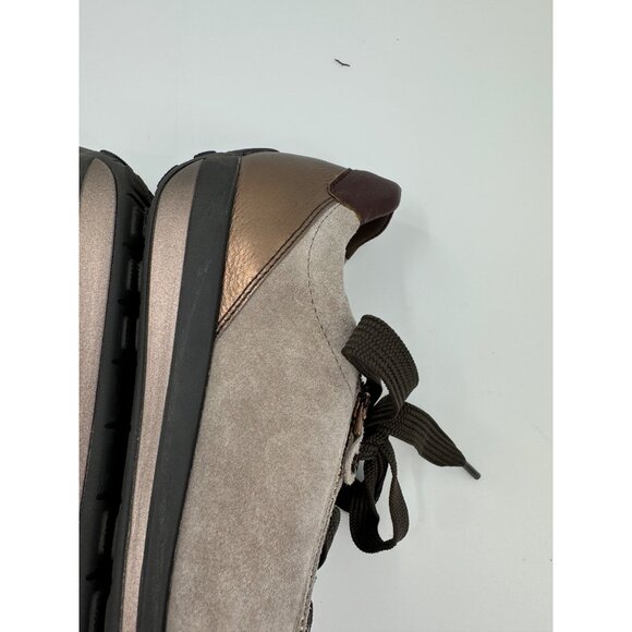 Ara Women's Sneakers in Gray with Brown Accents - Picture 8 of 11